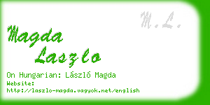 magda laszlo business card